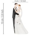 Dekorativ figurin av ett brudpar, 10,5 cm | Floristik24.se