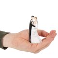 Dekorativ figurin av ett brudpar, 10,5 cm | Floristik24.se