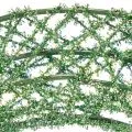 Grön dekorativ krans av trådnät för gör-det-själv-projekt, 19 cm, 2 stycken | Floristik24.se