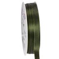 Floristik24 Dekorativt band, smalt taftband för kreativ presentinslagning, 10 mm brett, 50 m långt