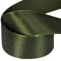 Satinband för presentinslagning, taftband, grönt, 40 mm brett, 5 m långt | Floristik24.se