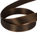 Brunt taftband för festlig dekoration, 15 mm brett, 10 m långt | Floristik24.se