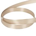 Smalt beige presentband, fint band för förpackning, 10 mm brett, 50 m långt | Floristik24.se
