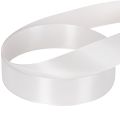 Dekorativt taftband, vitt, 25 mm brett, 50 m långt | Floristik24.se