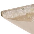 Bordlöpare, dekorativt tyg, mönstrad, breda rosetter, 35x120 cm, 2 stycken | Floristik24.se