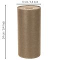 Borddekorationsrulle i brunt, non-woven-tyg, 24 cm x 25 m, för festbord | Floristik24.se