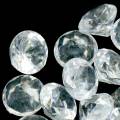 Floristik24 Dekorativa stenar diamantklar Ø2,8 cm 150 g bordsdekoration
