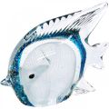 Floristik24 Doktor fiskfigur gjord av glas med glitter 14cm