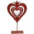 Floristik24 Dekorativt hjärta med lykta H26cm
