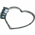 Floristik24 Wire heart 30cm vågring för väggkrans krans ring hjärta 10st