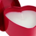 Floristik24 Doftljus hjärtaform rosa 7cm x 3,5 cm 1p
