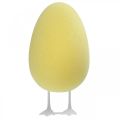 Floristik24 Dekorativt ägg med ben gul bordsdekoration Påsk dekorativ figurägg H25cm