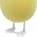 Floristik24 Dekorativt ägg med ben gul bordsdekoration Påsk dekorativ figurägg H25cm