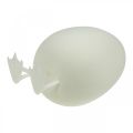 Floristik24 Dekorativt ägg med ben Påskäggvita Bordsdekoration påskfigur H25cm