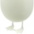 Floristik24 Dekorativt ägg med ben Påskäggvita Bordsdekoration påskfigur H25cm