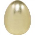 Floristik24 Keramiska ägg gyllene, ädel påskdekoration, prydnadsföremål ägg metallic H16.5cm Ø13.5cm