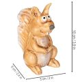 Sittande ekorrefigur för höstdekoration, 10 cm | Floristik24.se