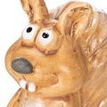 Sittande ekorrefigur för höstdekoration, 10 cm | Floristik24.se