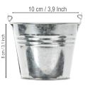 Hink Ø10cm H8cm 10 st. Zink, blank | Floristik24.se