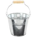 Floristik24 Hink Ø12cm H10cm 8 st. Zink, blank