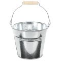 Floristik24 Hink Ø14cm H12cm 6 st. Zink, blank
