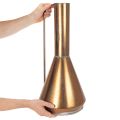 Elegant golvvas, vintagestil, orientalisk, dekorativ kanna i kopparfärgad metall, Ø27cm H58cm | Floristik24.se