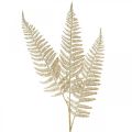 Floristik24 Deco ormbunke konstgjord växt guld, glitter juldekoration 74cm
