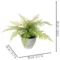 Konstgjord ormbunke i kruka för vardagsrum och kontor, 35 cm | Floristik24.se