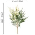 Konstgjord ormbunksdekoration, grön, naturtroget, 56 cm | Floristik24.se
