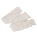 Vitt fluffigt dekorband,