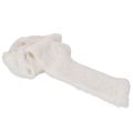 Vitt fluffigt dekorband,