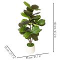 Konstgjord Ficus lyrata 120 cm dekorativ för vardagsrum | Floristik24.se