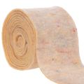 Floristik24 Filttejp, tvåfärgad grytlapp av ullfilt, orange/flerfärgad, 15 cm x 5 m