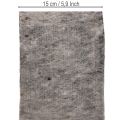 Tvåfärgat gångjärn i ullfilt för kruka, grå/svart, 15 cm x 5 m | Floristik24.se