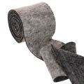 Tvåfärgat gångjärn i ullfilt för kruka, grå/svart, 15 cm x 5 m | Floristik24.se
