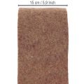 Tvåfärgad filttejp av ullfilt, 100 % ull, lila/brun, 15 cm x 5 m | Floristik24.se