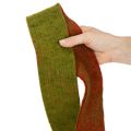 Filttejp, tvåfärgad grytlappstejp, 100 % ull, röd/grön, 7,5 cm bred, 5 m lång | Floristik24.se