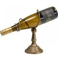 Floristik24 Vinflaskhållare, flaskställ, vinställ Design Golden H24cm