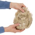Naturlig beige fårull, lös, för pyssel och dekoration, 250 g | Floristik24.se