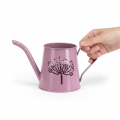 Dekorativ vattenkanna i metall, med rosa maskrosmotiv, 12 cm, 2 stycken | Floristik24.se