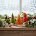 Miniatyr konstgjord julgran för bordsdekoration, 12 cm, 6 stycken | Floristik24.se
