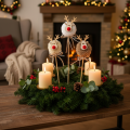 Dekorativa renfigurer med pompoms och julpinnar 24 cm 12 st | Floristik24.se