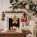 Dekorativa pepparkaksgubbsprydnader till julgranar, 6 cm, 12 stycken | Floristik24.se
