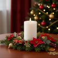 LED-blockljus, flimrande, med timer, Ø7 cm, 16 cm | Floristik24.se