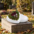 Styrofoam hjärta böjt medium 11cm 2st | Floristik24.se