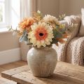 Konstgjord gerbera blomma konstgjord blomma aprikos Ø11cm L50cm | Floristik24.se