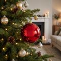 Julkula medium plaströd 20cm | Floristik24.se