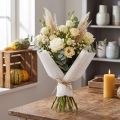 Blomsterpapper vitt 50x250cm | Floristik24.se