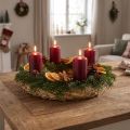 Naturkransset av halm 30 cm Ø 10 delar - Perfekt för pyssel, adventskransar och begravningsarrangemang, biologiskt nedbrytbar | Floristik24.se