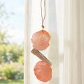 Maritim dekorationshängare Capiz-skal drivved orange natur 35cm | Floristik24.se
